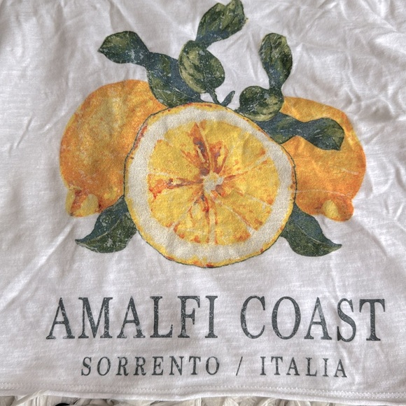 NWOT Almafi Coast Cropped T Shirt Size XS/S - Picture 3 of 3